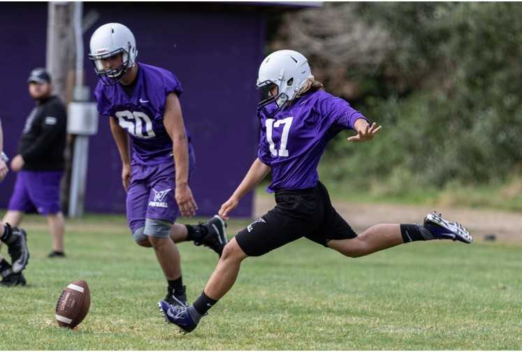 Warrenton's McKenzie Ramsey has made 77 of 80 extra-point attempts the last two seasons. (Chase Allgood/OregonLive)