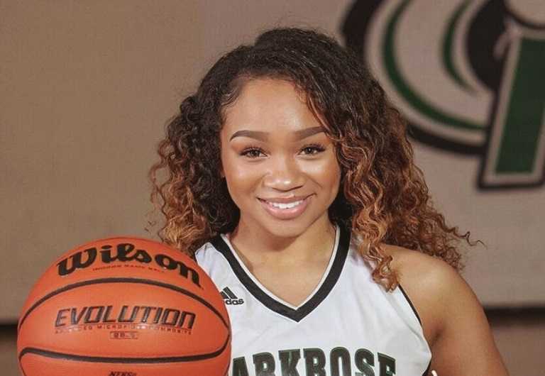 Parkrose's Imani Royster made eight three-pointers on her way to 38 points Monday.