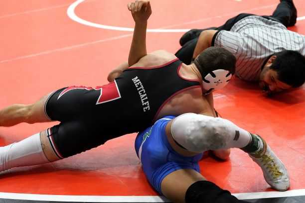 Tillamook senior Quintin Metcalfe was last year's 4A champion at 120. (Photo by Jon Olson)