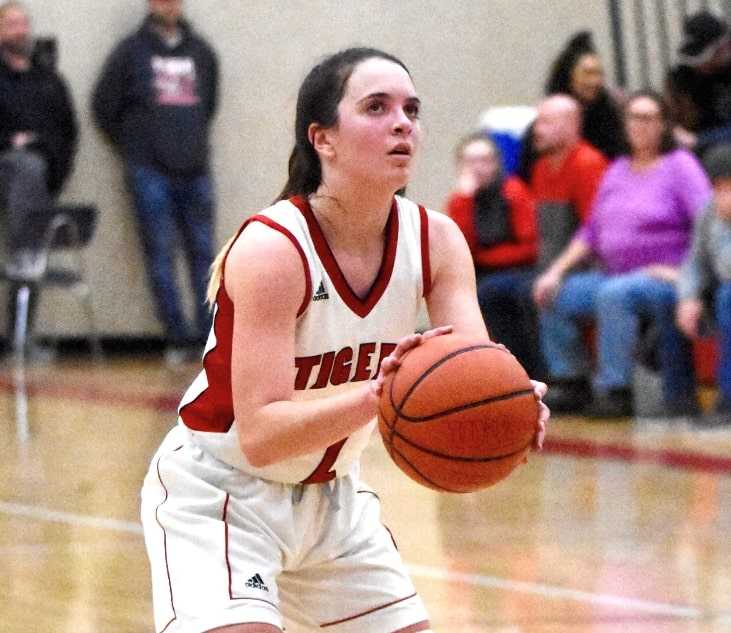 Olivia Sprague had seven steals in Clatskanie's win over Willamina. (Photo courtesy Clatskanie HS)