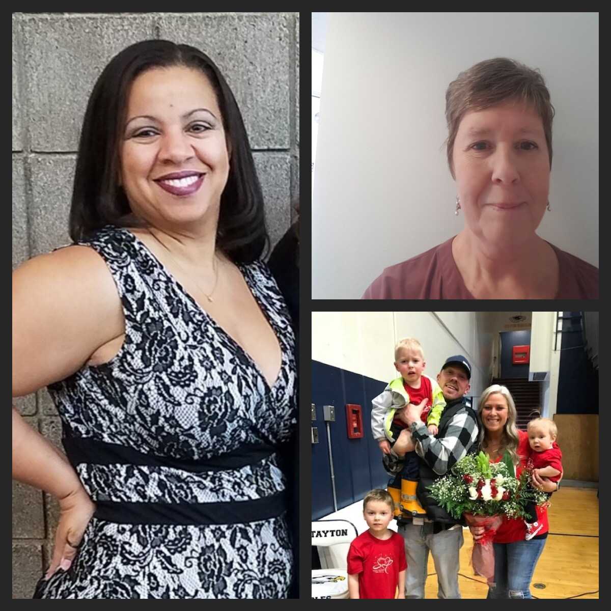 Ally Britton (left), Lynne McEachern (top right), and Alyssa Russell received the inaugural Assistant Coach of the Year honors.