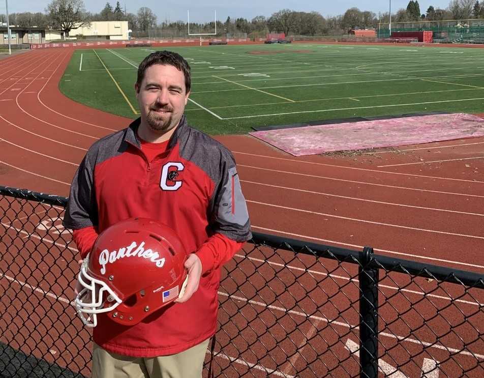 Joel Everett landed at Central after graduating from Western Oregon University. (Photo courtesy Central HS)