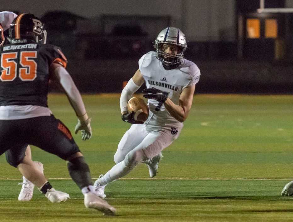 Senior Lucas Graves leads unbeaten Wilsonville in rushing with 292 yards. (Photo by Greg Artman)