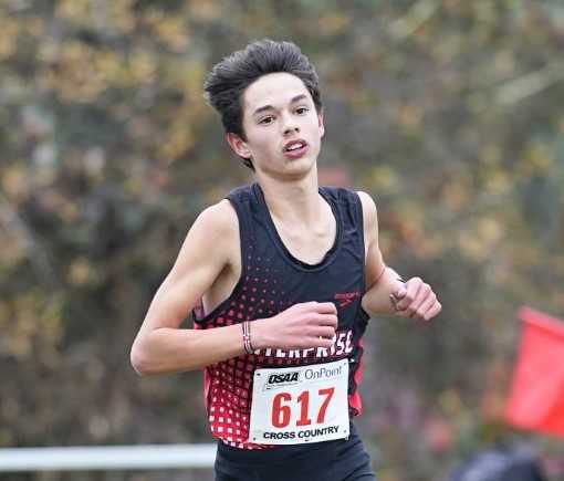 Enterprise junior Henry Coughlan, the reigning 3A champion. (2019 Photo by Jon Olson)