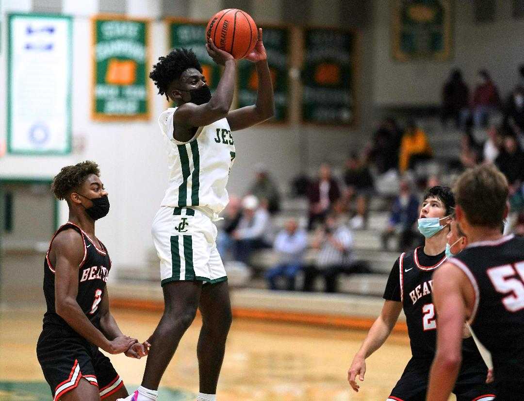 Jesuit senior point guard Roy Bunn scored 15 points in a win over Beaverton on Thursday night. (Photo by Jon Olson)