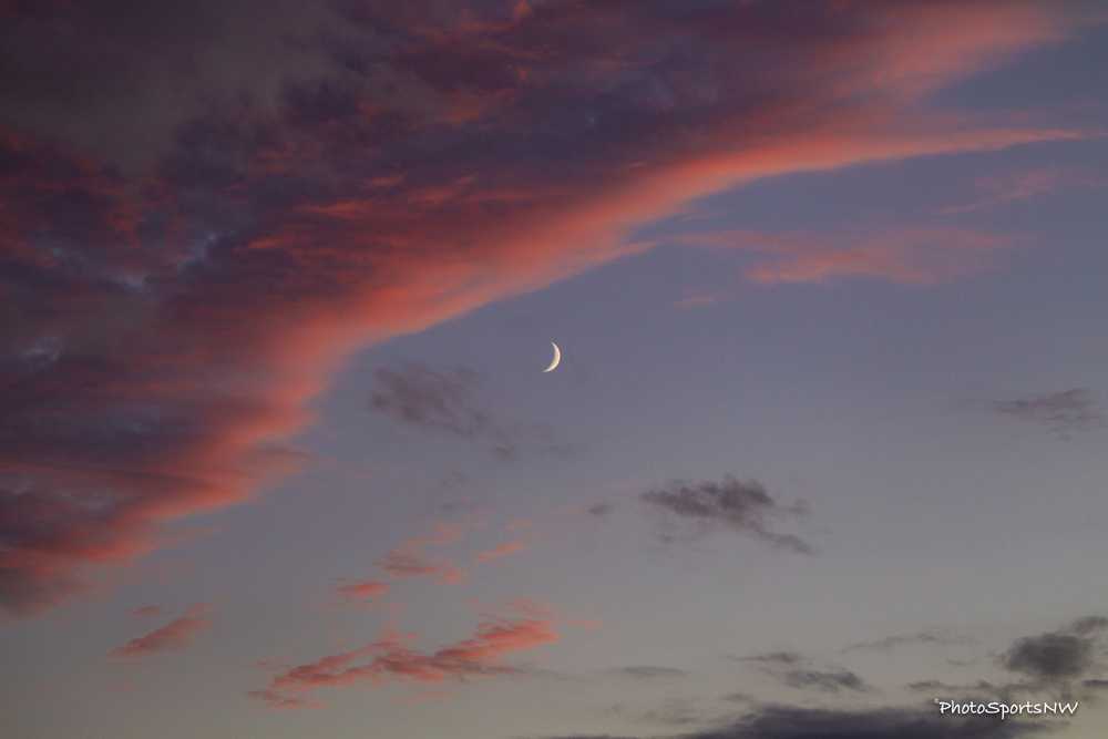 Usually there's a kicker or holder in this spot -- PATs after all -- but this Bradley Cantor shot of the sky needed to be seen