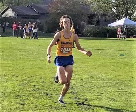 Knappa junior Isaiah Rodriguez took more than a minute off his time from last year at Twin Rocks. (Photo by Andrew Millbrooke)l