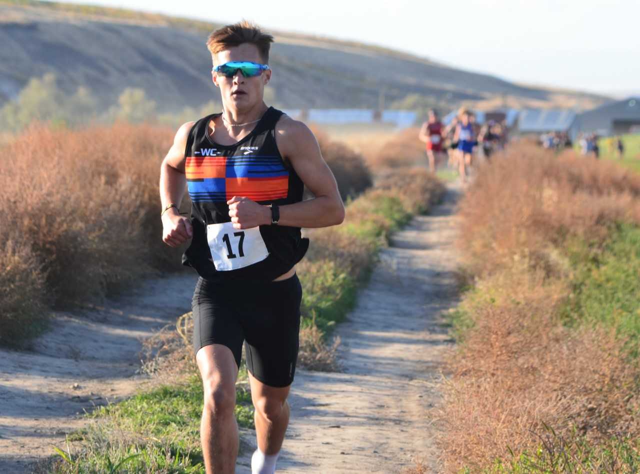 Enterprise senior Zac Knapp, third in three state meets, is undefeated in five races this season. (Photo by Jenny Reinheardt)