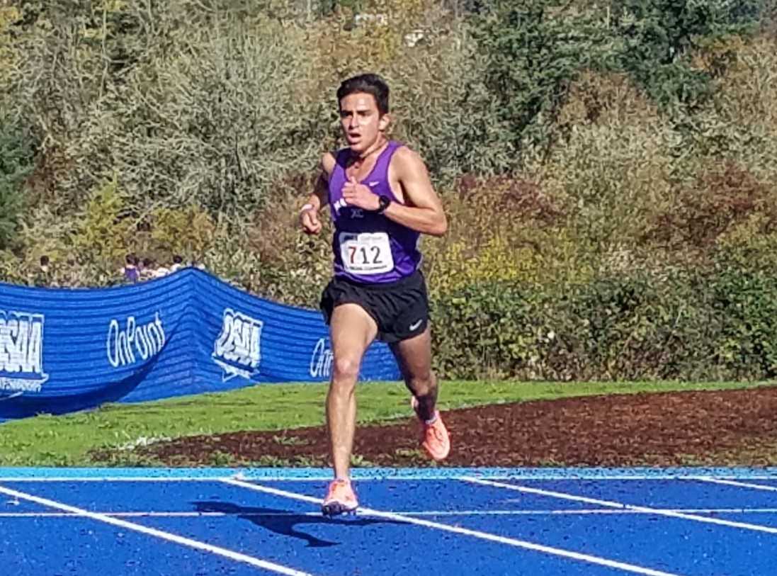 Marshfield's Alex Garcia-Silver ran a track season in South American during the summer. (Photo by Andrew Millbrooke)