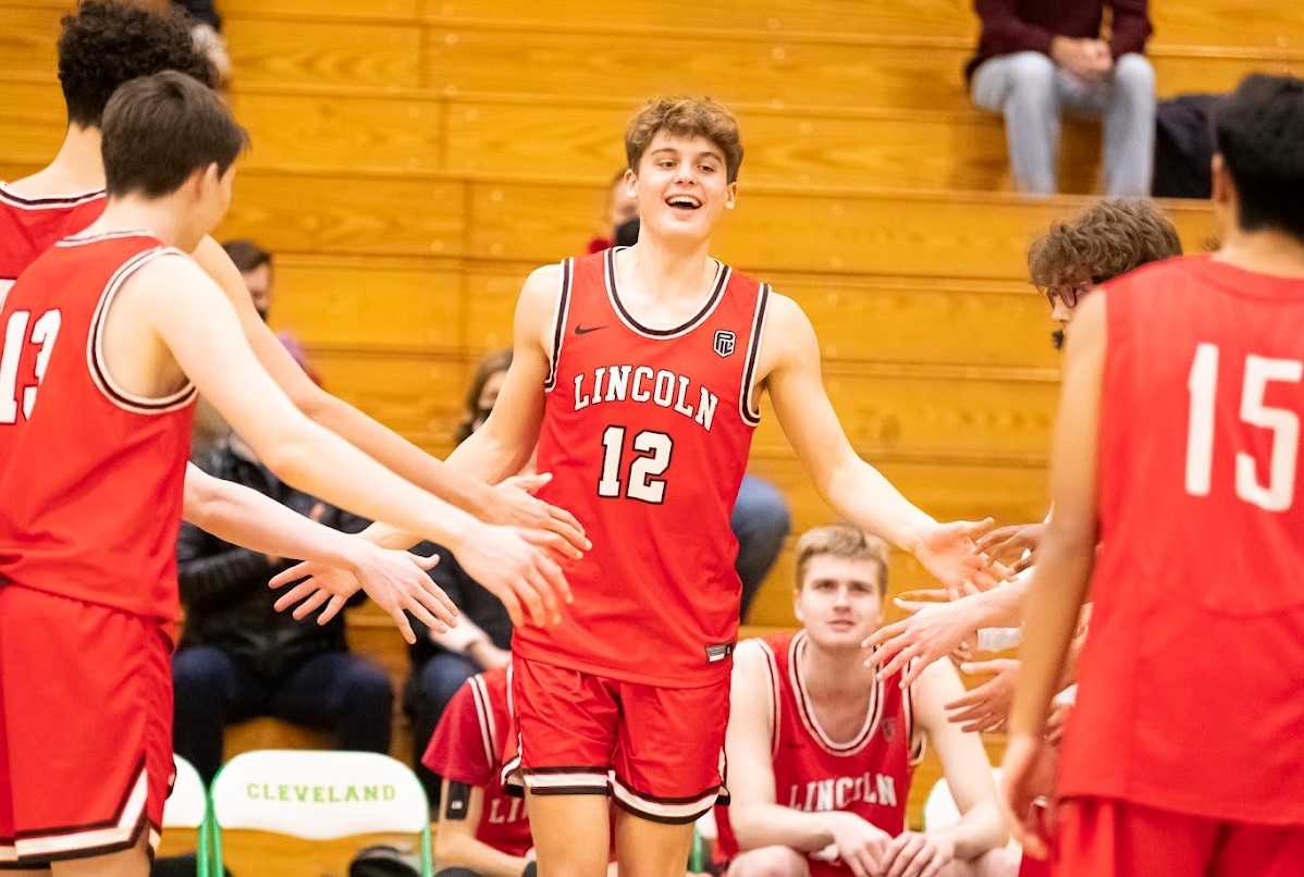 Moroni Seely-Roberts, a 6-foot-6 junior, is averaging 25 points and nine rebounds for Lincoln. (Photo by Sarah Quist)