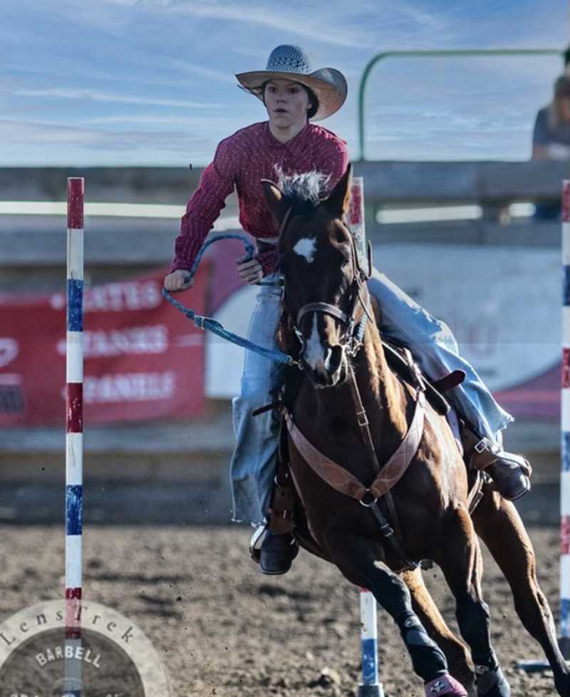 Hailey Lakin has become a factor in wrestling and rodeo in a very short time (photo used with permission)