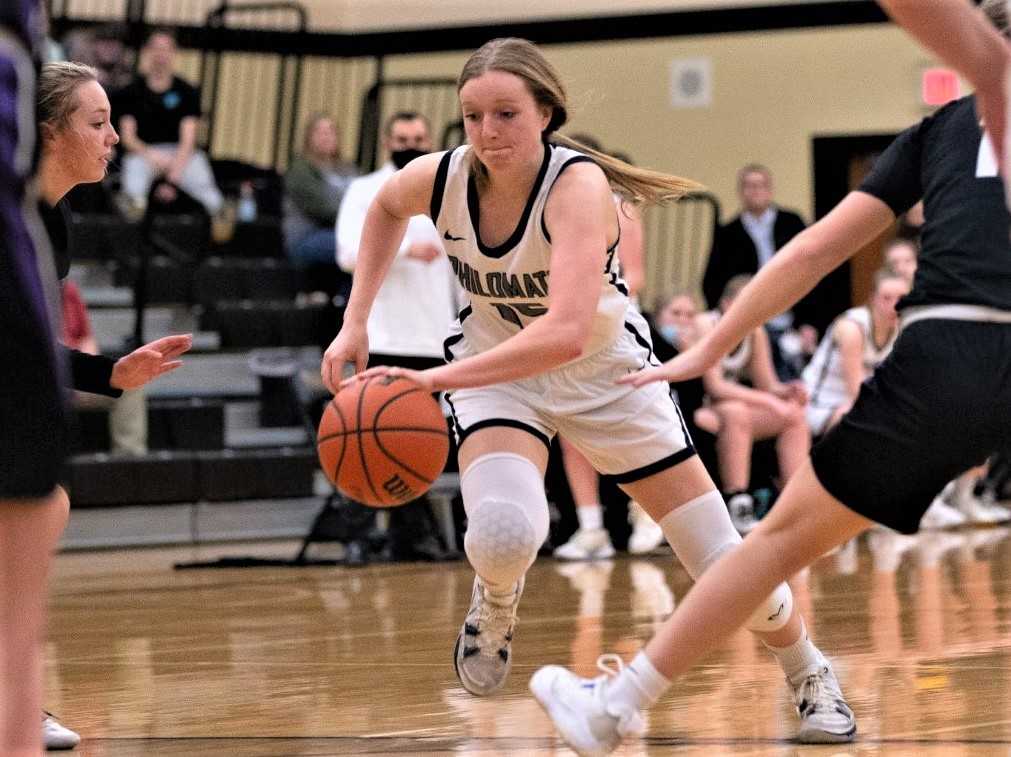 Philomath senior Sage Kramer has scored 2,043 career points, No. 16 on the state's all-time list. (Brad Fuqua/Philomath News)