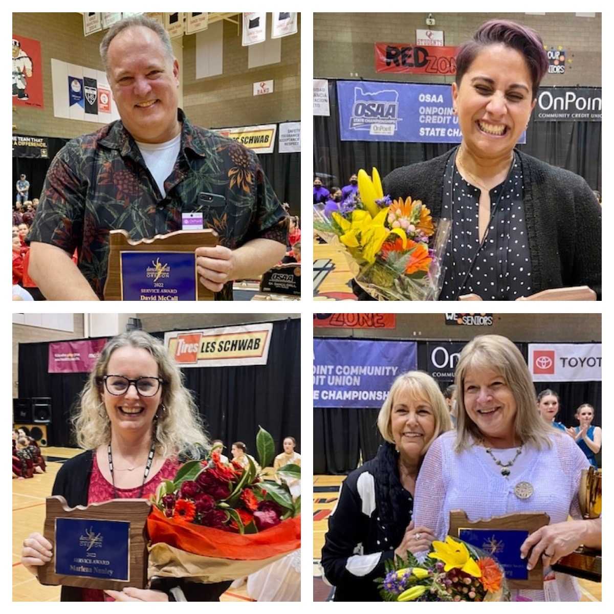 Honorees for 2022: David McCall, Roshny Martuscelli, Criss Hiscoe Haneburg and Marlena Nunley.