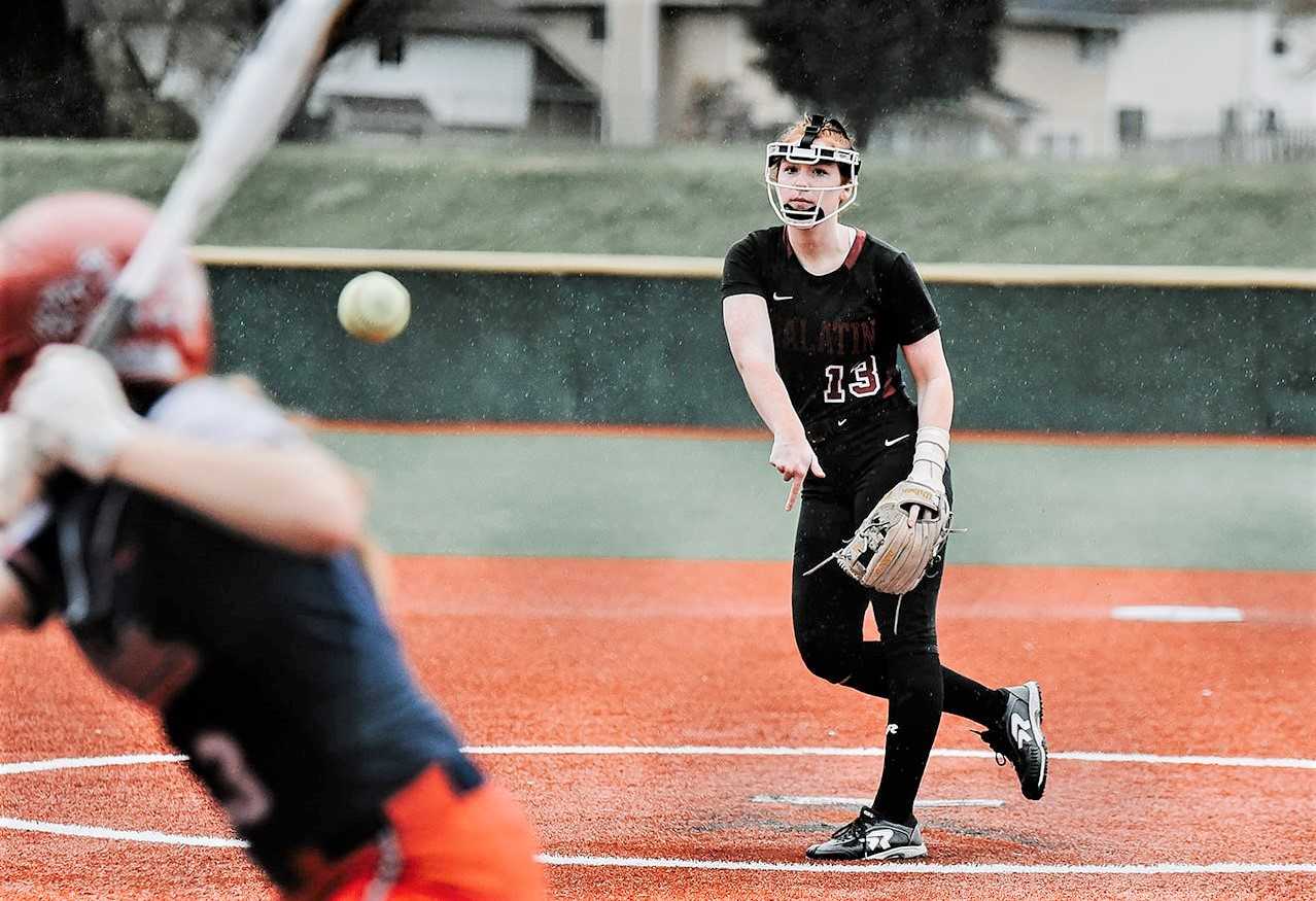 Tualatin senior Camille Schmitz struck out 11 in Friday's 4-1 home win over Westview. (Photo by Fanta Mithmeuangneua)