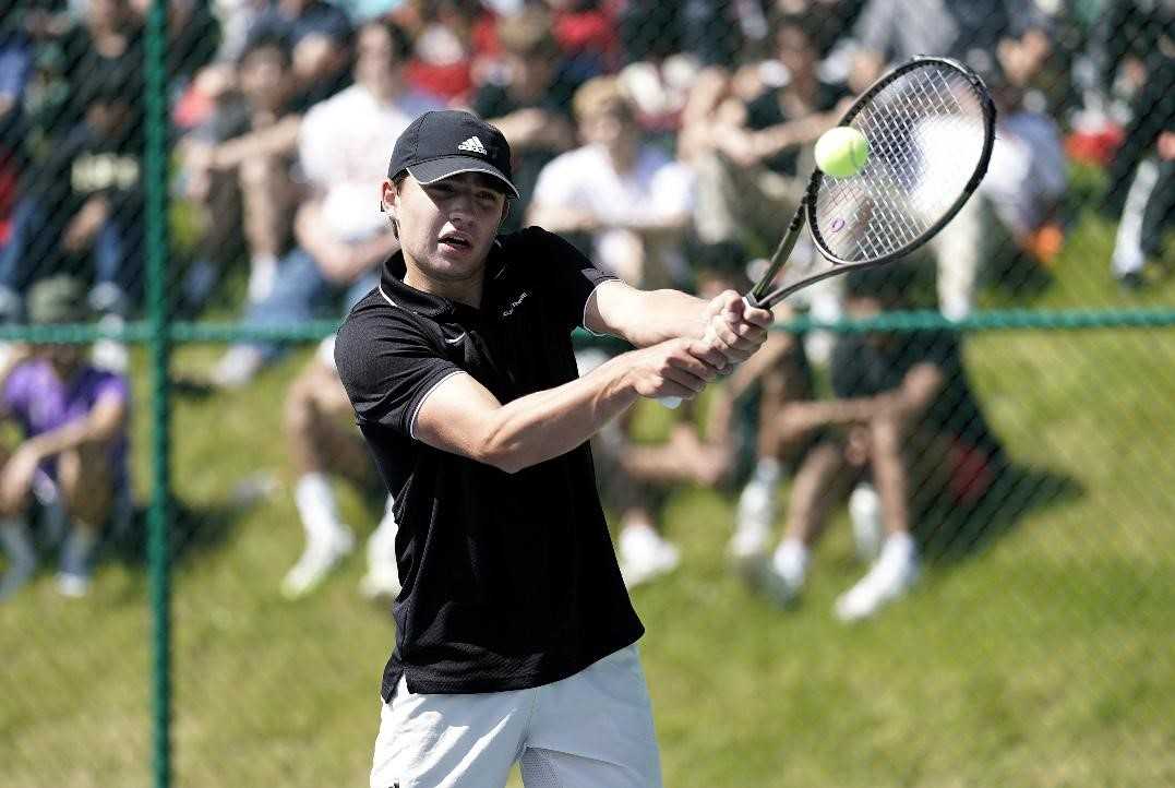 Will Semler of Lincoln won the 6A singles title, defeating Beaverton's Tannor Binder in the final. (Photo by Jon Olson)