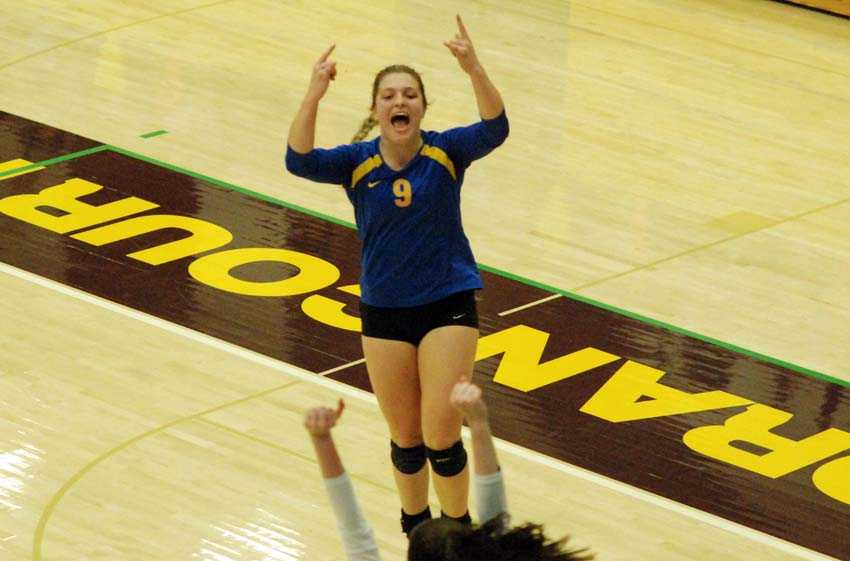 Cottage Grove Cassidy Herbert was a serving fiend in the Lions' five-set quarterfinal win over Tillamook