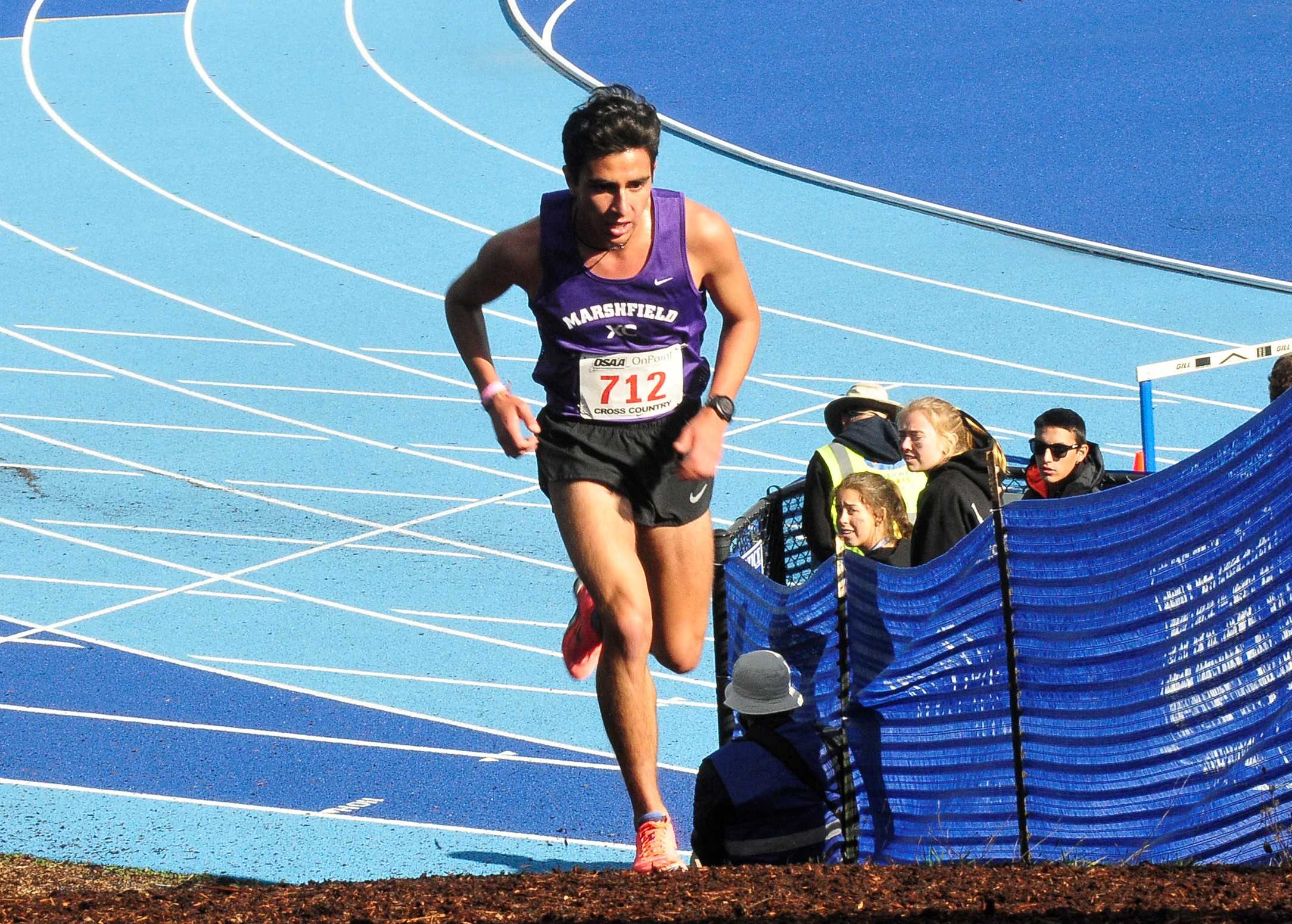 Alexander Garcia-Silver could become Marshfield's first repeat champion since Steve Prefontaine. (Photo by John Gunther)