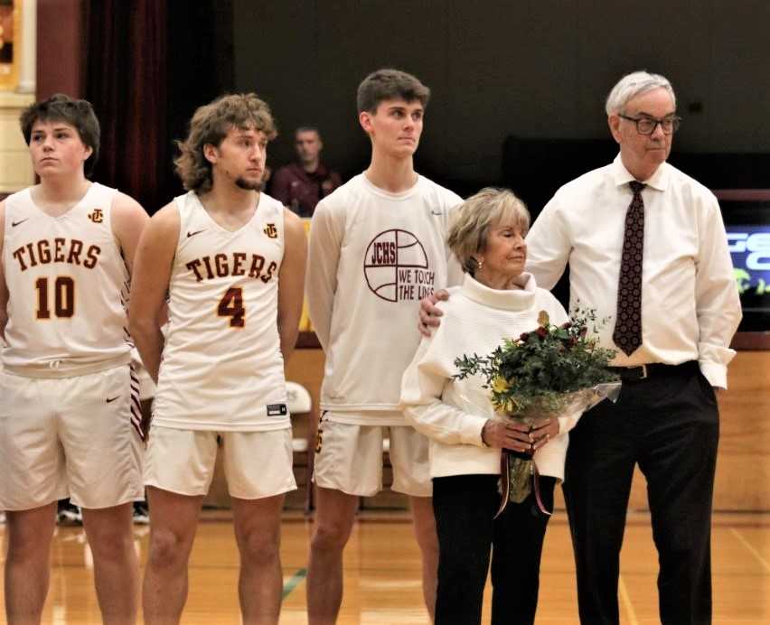 Craig Rothenberger with grandsons (from left) Cooper Rothenberger, Gunner Rothenberger and Court Knabe and wife Arlene.