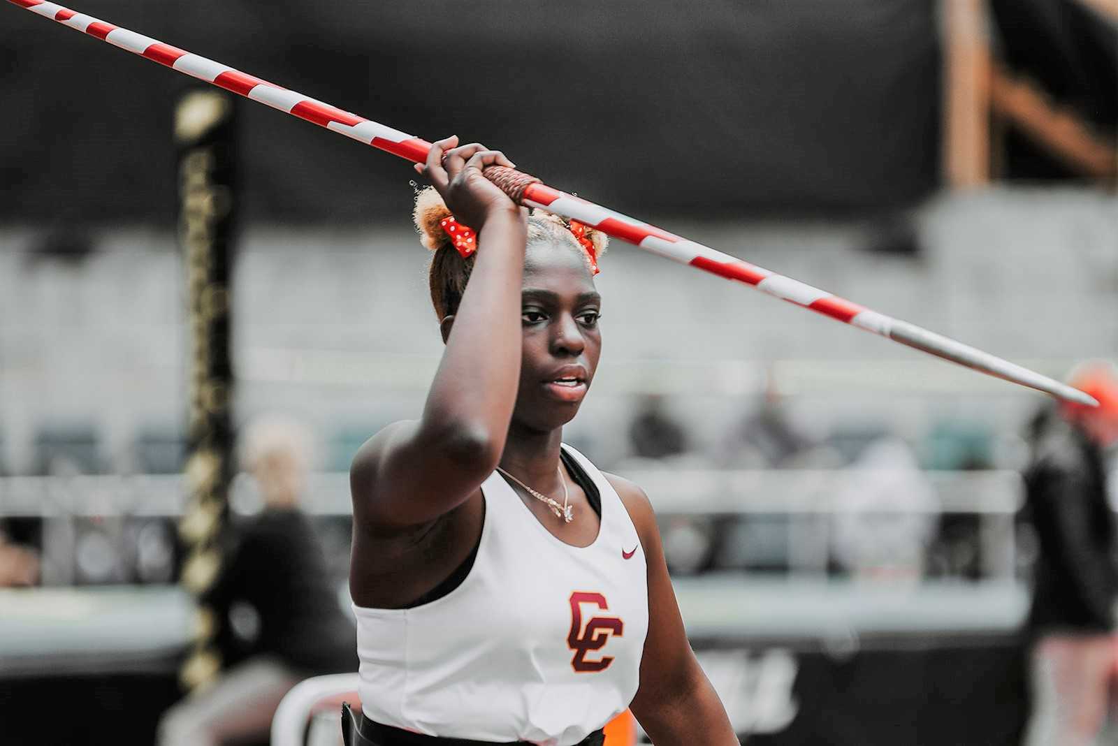 Kyeese Hollands won the javelin and was fifth in the discus in the 6A championships last year. (Photo by Fanta Mithmeuangneua)