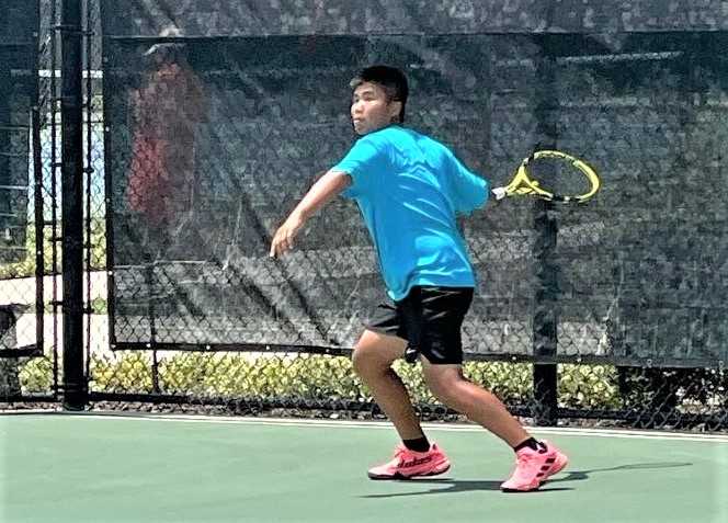 USTA ranks Milwaukie's Aiden Yeung No. 25 in the Pacific Northwest for the 16-and-under division. (Courtesy photo)