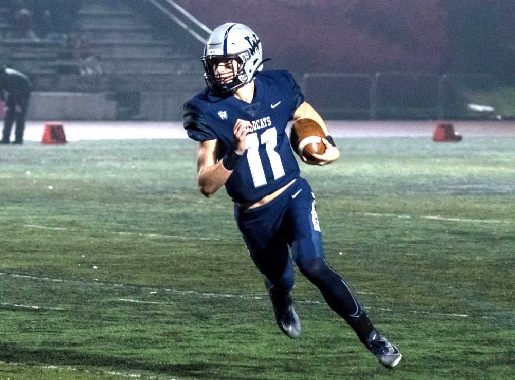 Quarterback Kallen Gutridge passed for 34 touchdowns for 5A runner-up Wilsonville last season. (Photo by Greg Artman)