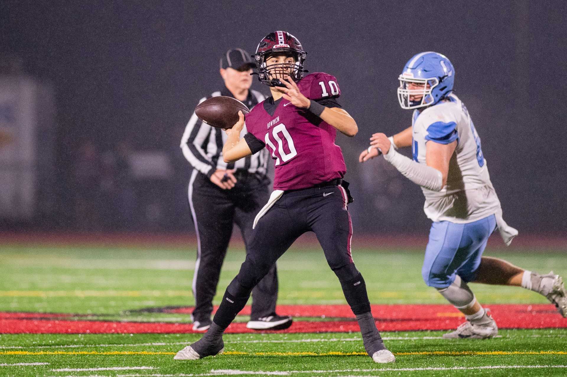 Sherwood senior quarterback Kasen Covert was a Pacific Conference first-team selection last season. (PMG Photo: John Lariviere)