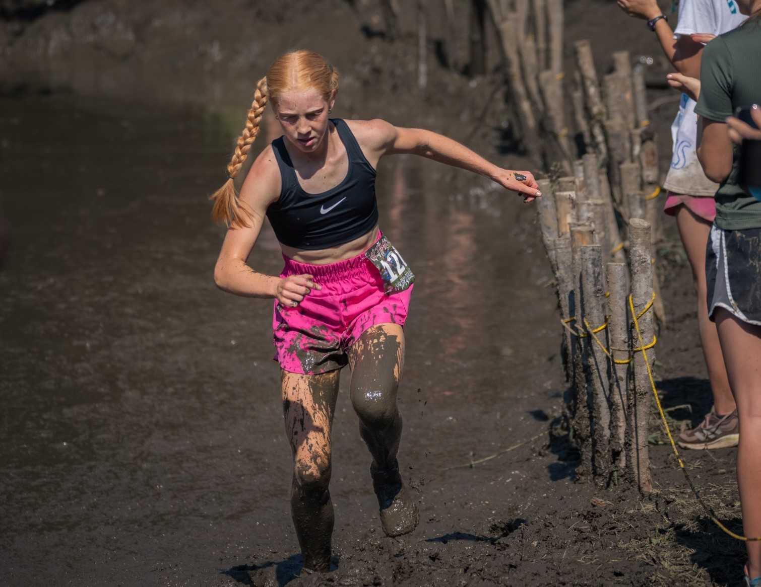 Nelida Dalgas of North Salem has recorded personal bests in all three of her races this season. (Photo by Matt Swain)