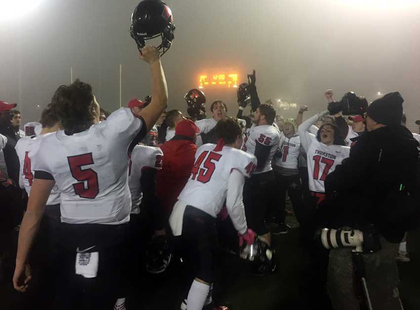 The smiles and the scoreboard tell the story of Thurston's upset win over top-seeded Wilsonville for the 5A title