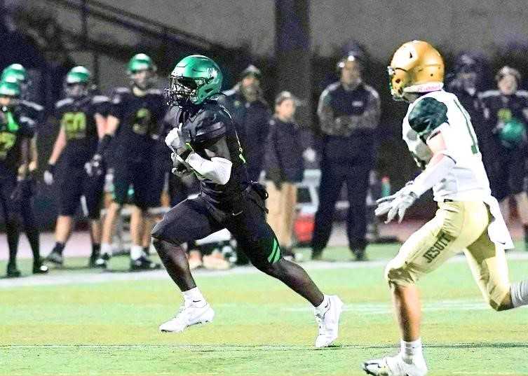 Junior Danny Wideman leads West Linn with 892 receiving yards and 12 touchdown catches. (Photo by Jon Olson)