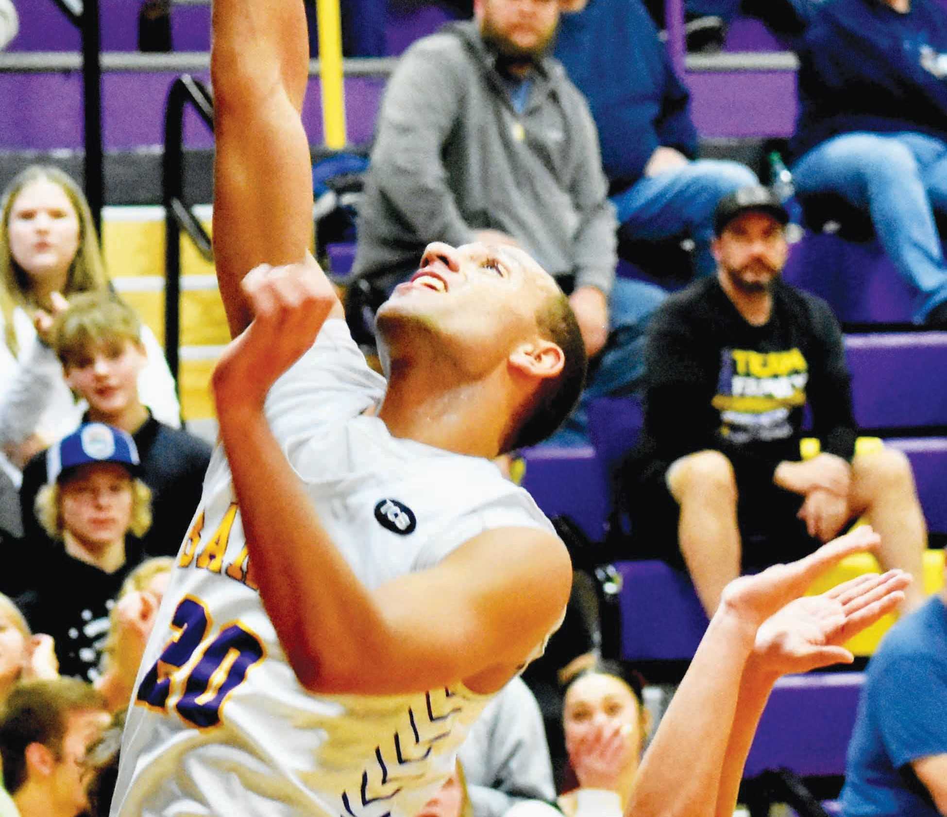 Junior guard Isaiah Jones, a third-year starter, leads Baker in scoring at 16 points per game. (Lisa Britton/Baker City Herald)