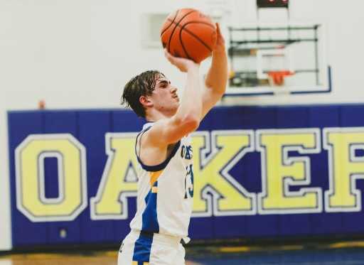 Oakland junior point guard Joseph Fusco is averaging a team-high 17.5 points this season. (Photo by Angela Chenoweth)