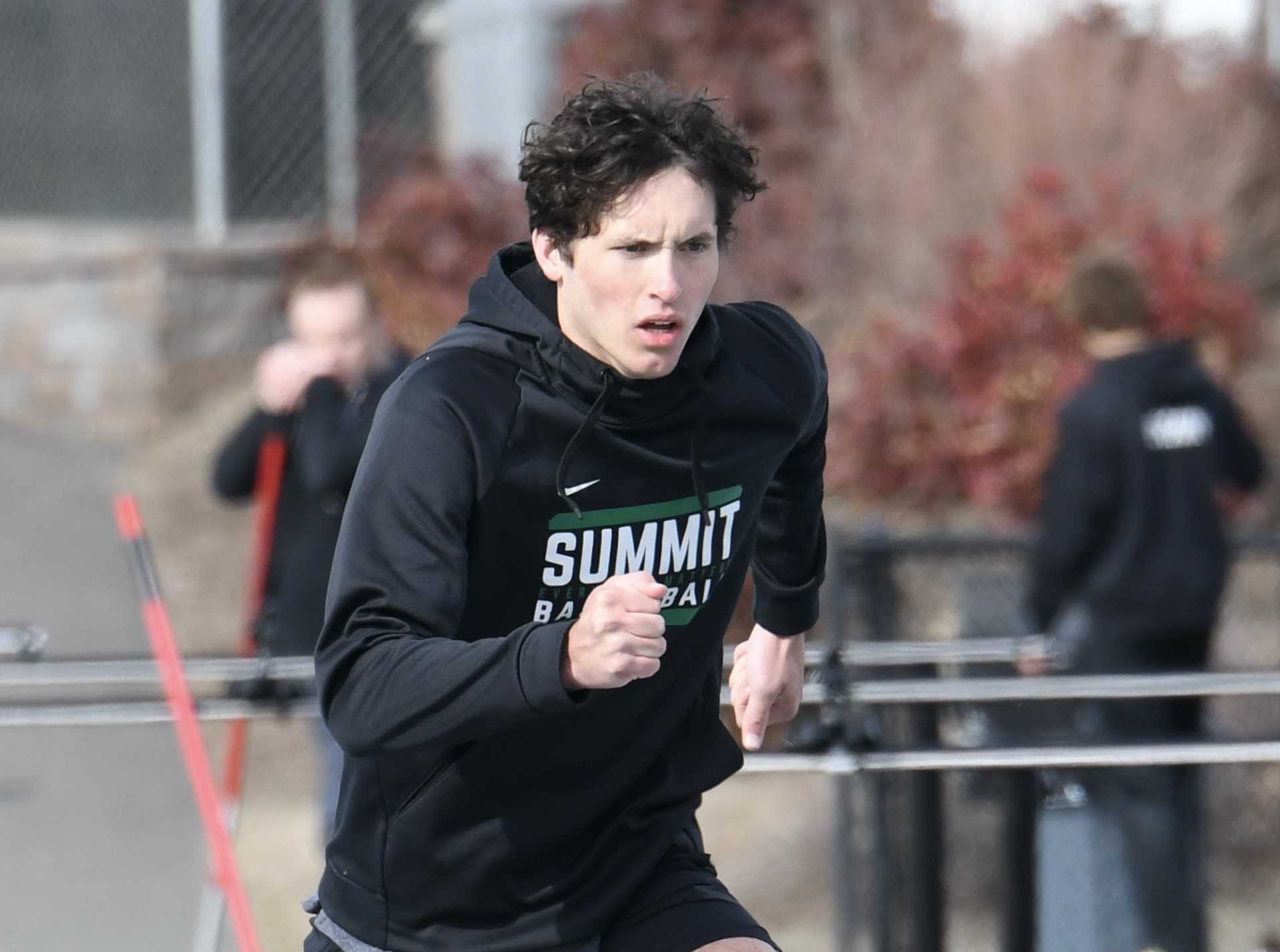 Summit senior Collin Moore, state runner-up in the high jump last season, could push 7-feet this year. (Photo by Kris Cavin)