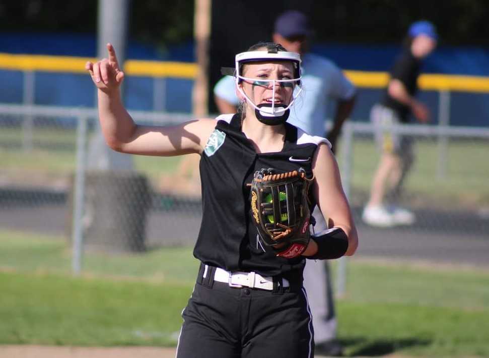 Salem Academy junior pitcher Addi Bennett is striking out 2.3 batters per inning and batting .650. (Photo by Jeremy McDonald)