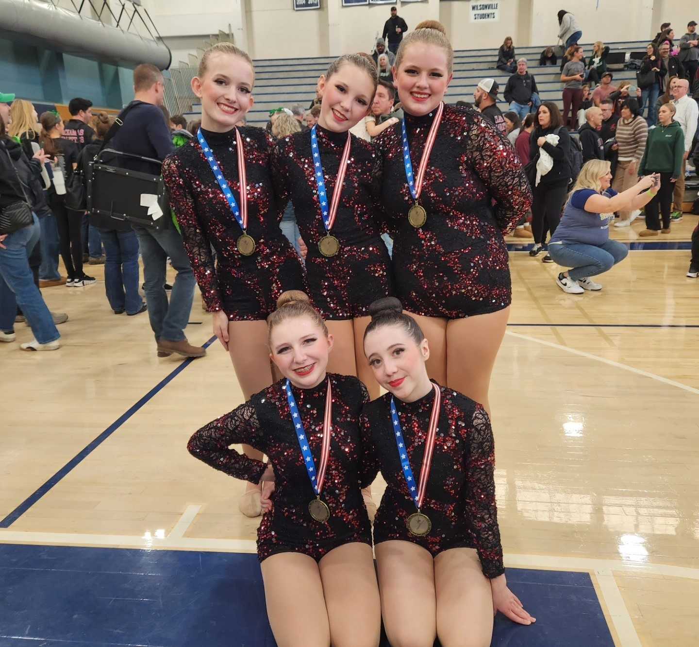 Forest Grove won first place in Pom (6A).