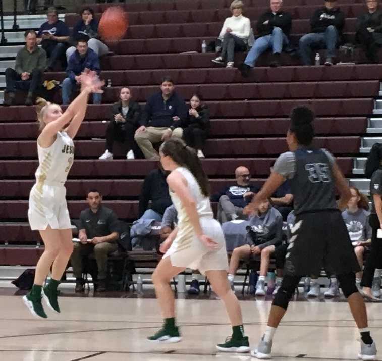 Jesuit's Elsa Hookland shoots a three-pointer against Sierra Canyon on Thursday night.