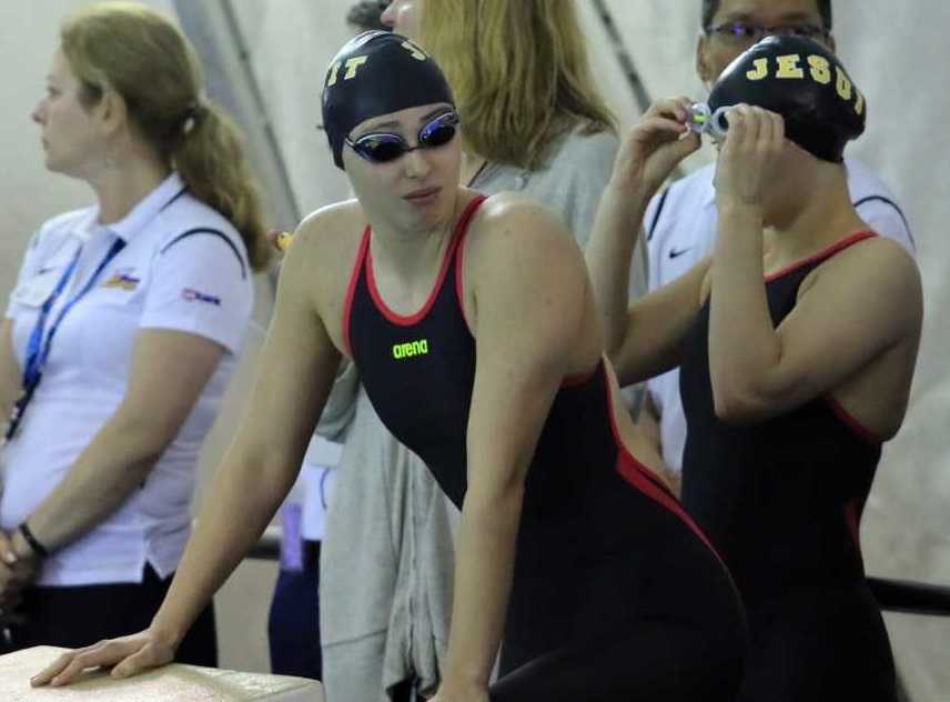 Jesuit's Sophia Nosack won the 500 freestyle against Sunset on Thursday.