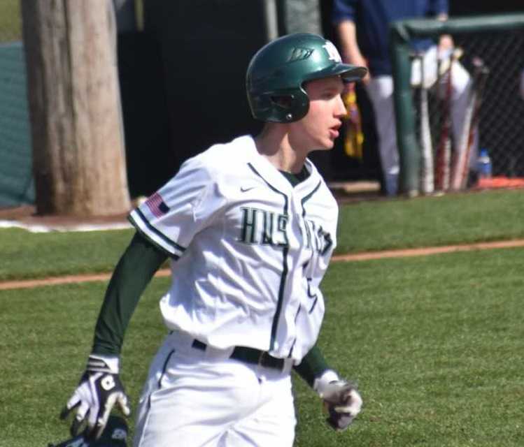 Jesse Agnew was among the Huskies with RBIs in Saturday's win over Henley. (Photo by Jeremy McDonald)