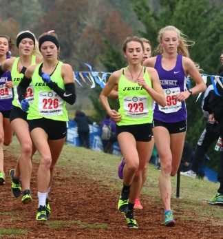 Jesuit's Makenna Schumacher (226) and Alexis Kebbe (223) were first and third, respectively, at state. (NW Sports Photography)