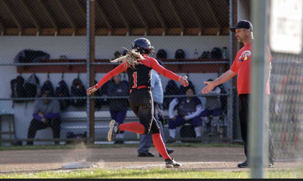 Sophomore Olivia Sprague and Clatskanie cruised past Scio on Friday. (Photo by Luke Roth)