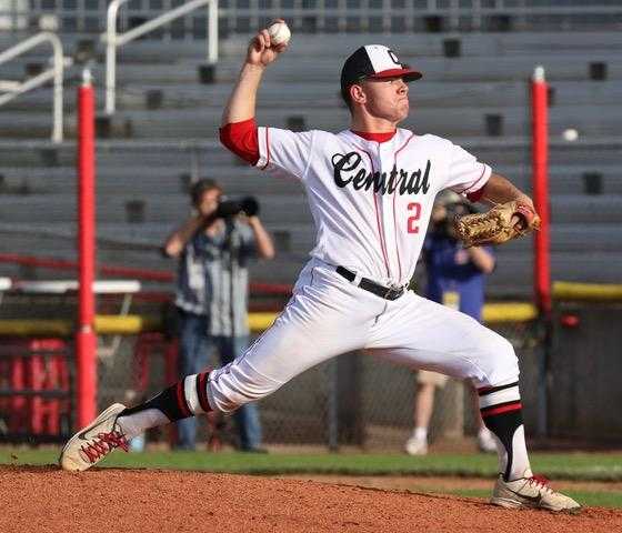 Ruben Cedillo got the win Saturday for Central, which allowed 57 runs in 29 games this season. (Photo by Norm Maves Jr.)