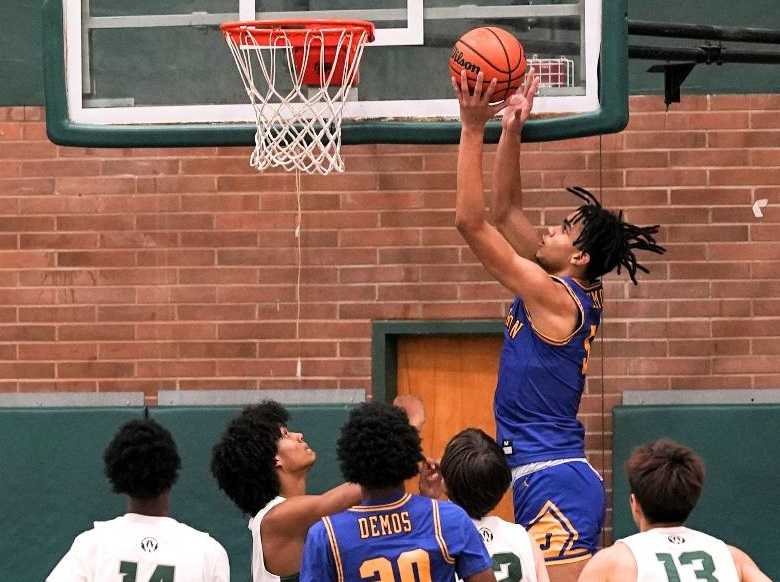 Kamron Robinson had 17 points, 12 rebounds and three blocks to lead Jefferson on Wednesday. (Photo by Jon Olson)
