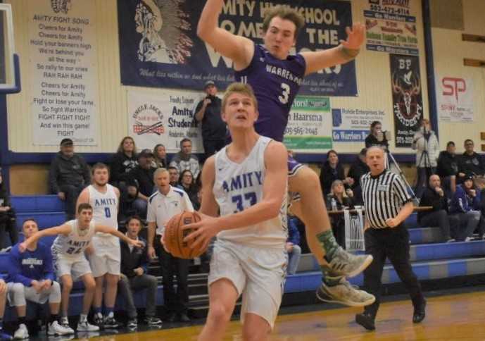 Amity junior Josh Wart is averaging a team-high 18 points per game. (Photo by Jeremy McDonald)
