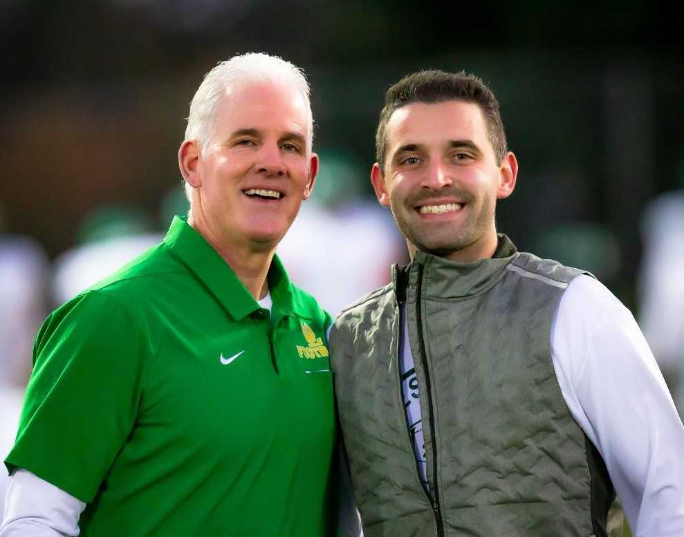 Chris Miller coached with his son, Dillon, for five of his six seasons at West Linn. (Photo by Brad Cantor)