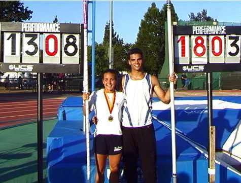 Tommy Skipper wasn't the only vaulter to set a national record that day. Photo from the DyeStat archives