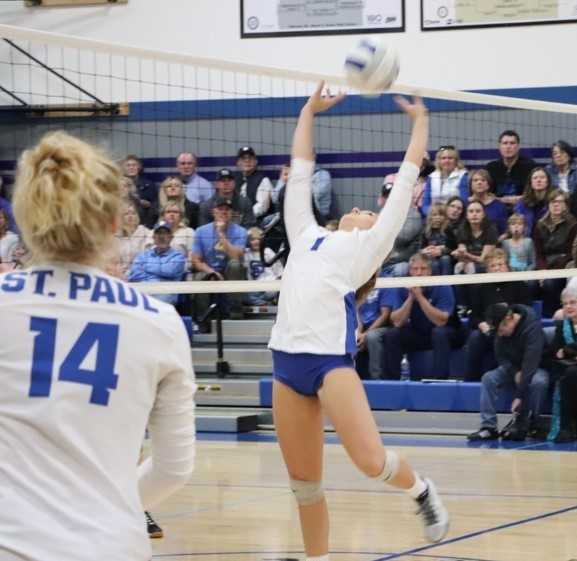 St. Paul senior setter Jordan Caldwell is the team's only returning captain. (Photo courtesy St. Paul HS)