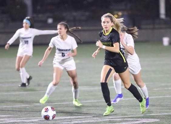 Senior Maddy Koleno, who has signed with Arizona, is a driving force in Jesuit's attack. (Photo by Norm Maves Jr.)