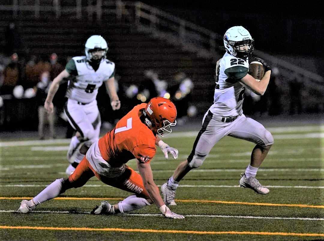 West Salem's Nate Garcia rushed for five touchdowns against Sprague. (Photo by Jon Olson)