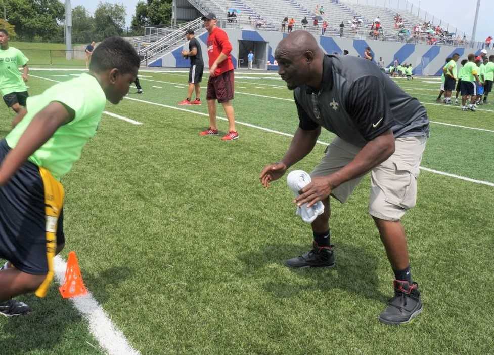 James Allen assisted youth and high school football programs in the New Orleans area for the past decade. (New Orleans Saints)