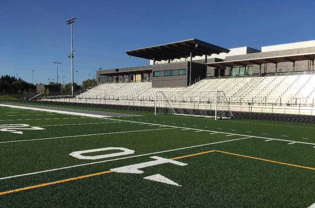 The football stadium at Nelson High School in Happy Valley is ready for the season opener Sept. 3 against Barlow.