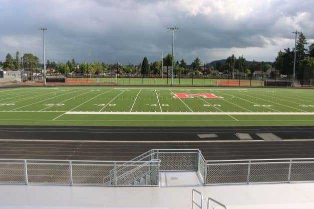 An artificial-turf baseball and softball complex is on the opposite side of McDaniel's stadium. (Portland Public Schools)